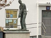 IMG 20220820 192204173  Standbeeld Bill Clinton Ballybunnion : fietsvakantie, Ierland