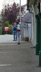 x  DSC06117  Jack treedt op als treinwachter